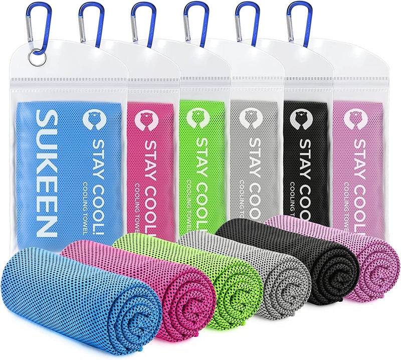 Sukeen Cooling Towel (40"x12"),Ice Towel,Soft Breathable Chilly Towel,Microfiber Towel for Yoga,Sport,Running,Gym,Workout,Camping,Fitness,Workout & More Activities - Image 1